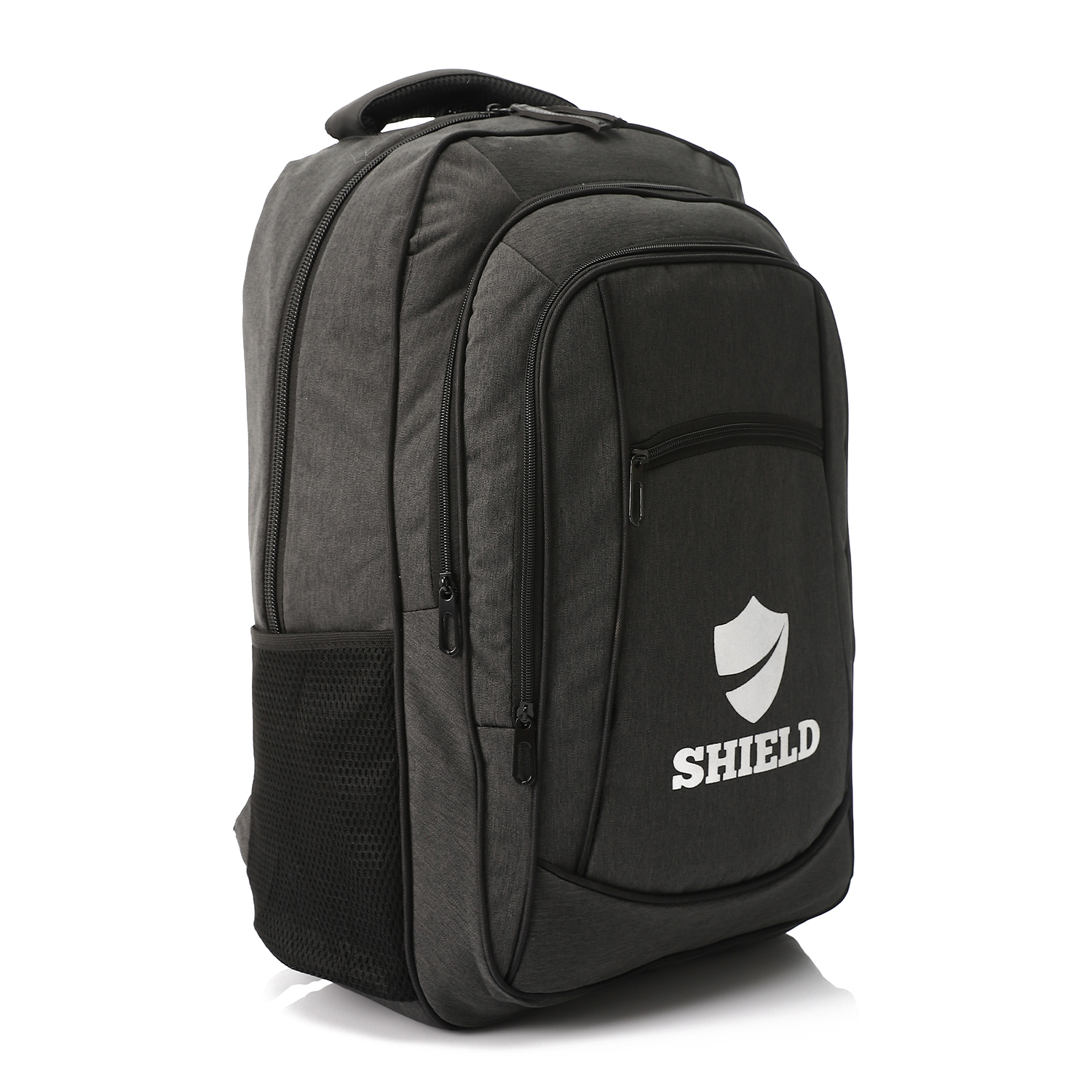 شنطة ظهر 3 سوستة مقاس 18-رمادى