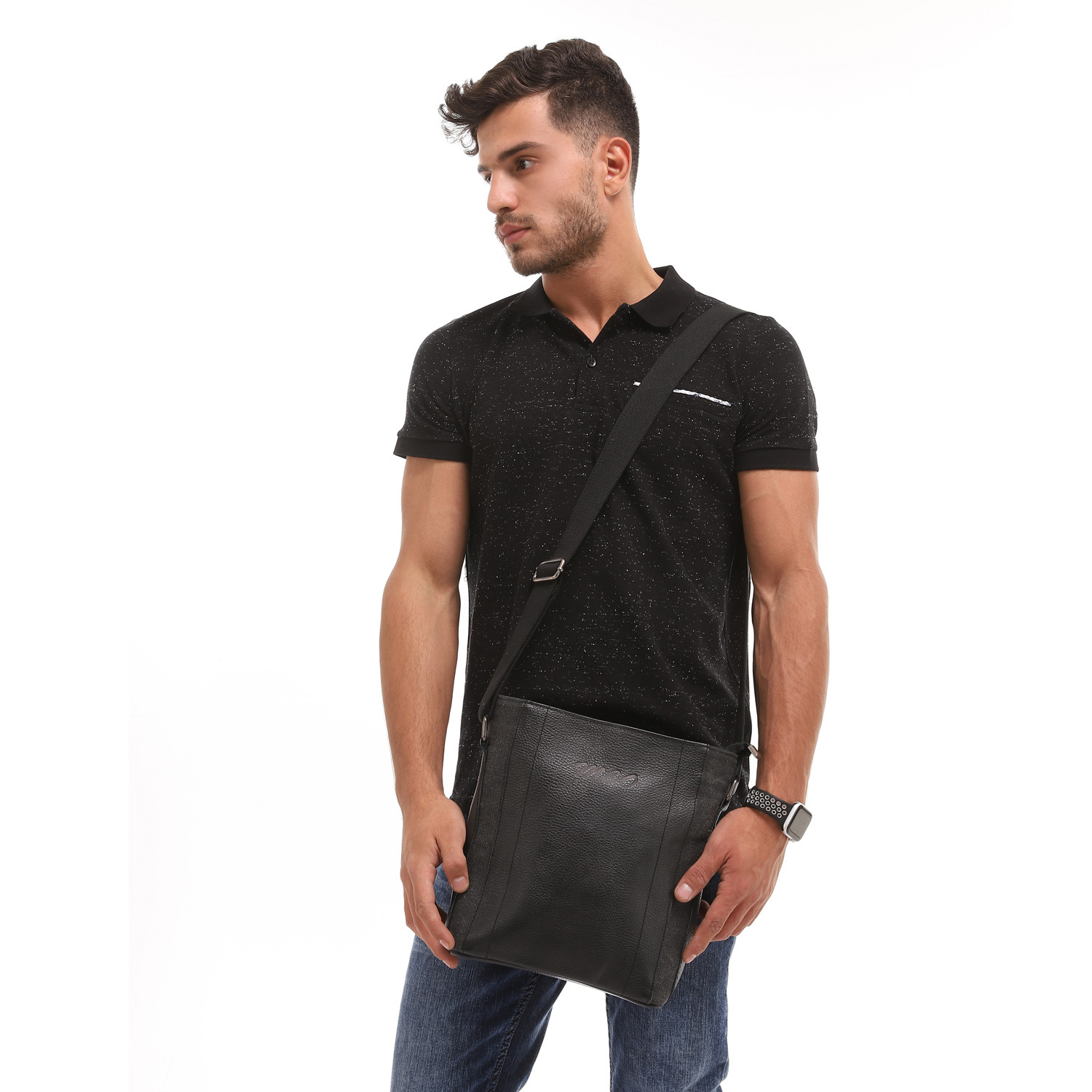 M&O Casual Cross-Body Men Bag - Black 3090
