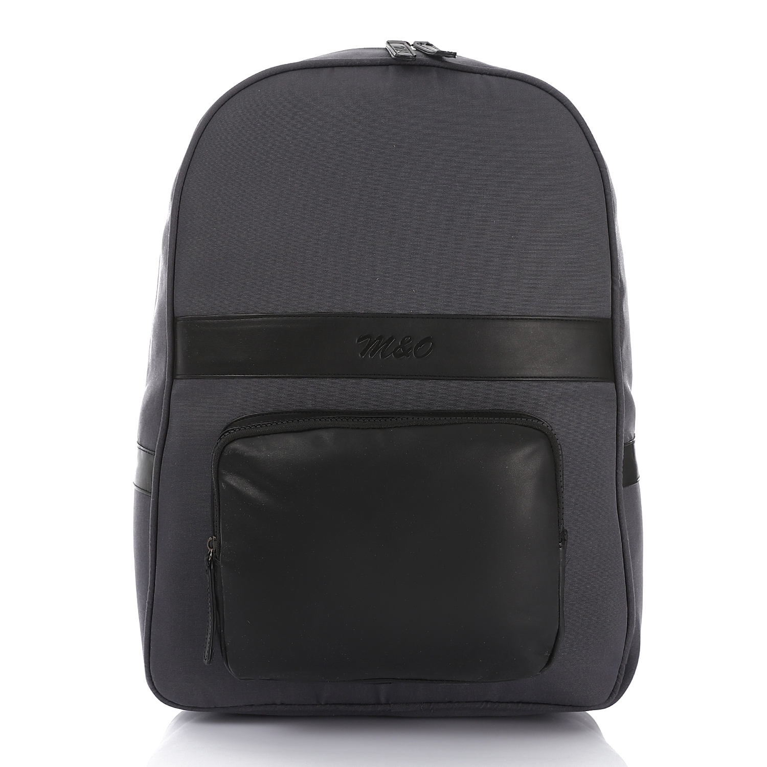 M&o BACKPACK 2330-leather with polyster