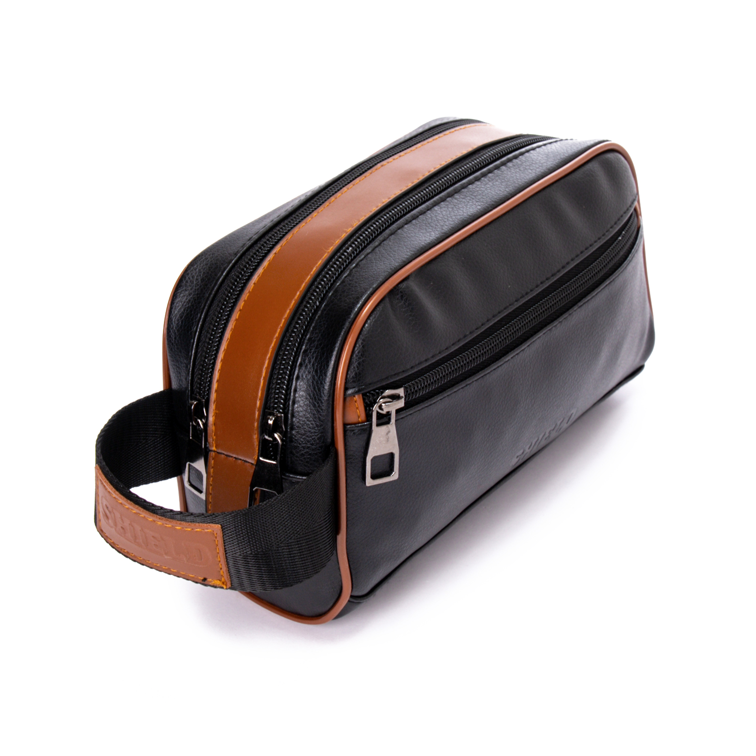 شنطة يد رجالي جلد صناعى من شيلد